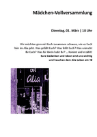 Mädchenvollversammlung © Alia